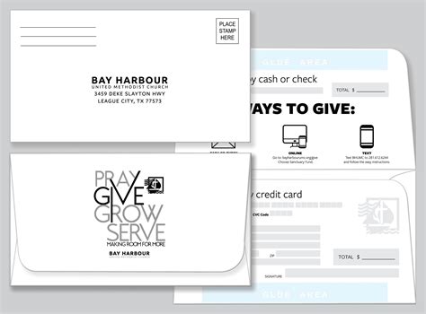 donation envelope template
